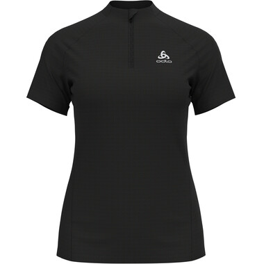 ODLO ESSENTIAL TRAIL 1/2 ZIP Women's Short-Sleeved T-Shirt Black 2023 0